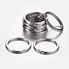 Tarnish Resistant 304 Stainless Steel Keychain Clasps X-KEYC-D049-03-1