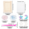DIY Paillette Moon & Star Photo Frame Making Kit DIY-OC0010-20-2
