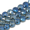 Electroplate Glass Beads Strands EGLA-Q098-A08-1