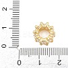 Real 18K Gold Plated Brass Micro Pave Cubic Zirconia European Beads KK-C170-32G-02-2