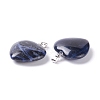 Natural Sodalite Pendants G-G956-B39-FF-4