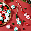 DIY Christmas Snowman Wood Pendant Decoration Making Kit DIY-GA0006-47-4