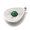 Synthetic Malachite Pendants STAS-P371-004P-2
