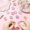 40Pcs 8 Colors UV Plating Transparent Acrylic Beads PACR-CJ0001-46-5