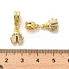 Rack Plating Brass Micro Pave Cubic Zirconia Charms KK-S398-11A-3