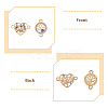 SUPERFINDINGS 18Pcs 9 Styles Alloy Crystal Rhinestone Connector Charms FIND-FH0008-66-6