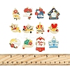 24Pcs 12 Styles Mother's Day Theme Alloy Enamel Pendants ENAM-FS0002-77-5
