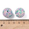 Round Resin Rhinestone Beads OACR-Z035-02D-3