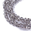 Electroplate Glass Beads Strands EGLA-J147-B-PL01-3