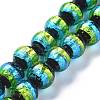 Handmade Silver Foil Lampwork Beads FOIL-K001-02B-8mm-1