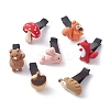 7Pcs 7 Style Rabbit & Bear & Squirrel Resin Resin Car Air Vent Clips JEWB-BR00148-1