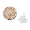 Glass Seed Beaded Snowflake Pendants PALLOY-MZ00815-01-2