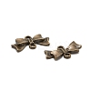 Bowknot Alloy Links connectors EA11930Y-AB-2