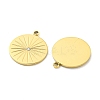 PVD Vacuum Plating 304 Stainless Steel Pendants STAS-L278-022G-2