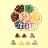 175Pcs 7 Styles Round Natural Tiger Eye & Green Aventurine & Red Jasper & Topaz Jade & Dyed Persian Jade & Blue Spot Jasper & Yellow Jade Box Sets DIY-FS0007-08-7