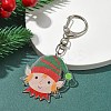 Christmas Theme Acrylic Pendant Decoration HJEW-YW00032-04-1