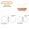 64Pcs 2 Styles Alloy Open Back Bezel Pendants FIND-CA0009-34B-2