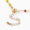 Faceted Glass Beaded Necklaces NJEW-JN03278-02-3