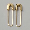 Exquisite Alloy Safety Pin Shape Hoop Earrings for Women EJEW-WH0001-17G-1