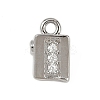 Brass Micro Pave Clear Cubic Zirconia Pendants LS-KK-L238-28P-1