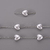 Handmade ABS Plastic Imitation Pearl Beaded Chains STAS-T052-39P-2
