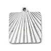 Non-Tarnish 304 Stainless Steel Pendants STAS-D025-03P-01-1