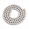 Baking Paint Pearlized Glass Pearl Bead Strands HY-N002-4mm-B05-3
