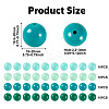 40Pcs 4 Colors Opaque Acrylic Beads MACR-TA0002-97A-4