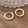 Brass Huggie Hoop Earrings KK-CBA8324-18D-G-2
