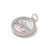 Mother's Day Brass Micro Pave Cubic Zirconia Pendants X-KK-A207-06P-2