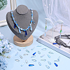 100Pcs 5 Colors Baking Paint Transparent Glass Pendants FIND-SC0023-47A-4