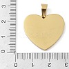 Ion Plating(IP) 304 Stainless Steel Enamel Rhinestone Pendants STAS-Q325-02F-G-3