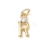 Brass Pave Clear Cubic Zirconia Charms KK-A273-01G-R-1