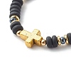 Handmade Polymer Clay Beads Stretch Bracelets Sets BJEW-JB06559-5