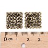 Tibetan Style Filigree Links TIBEP-EA166YKG-AB-LF-3