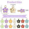 35Pcs 7 Colors Alloy Enamel Charms ENAM-YW0006-67-2