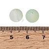 Frosted Transparent Glass Beads GLAA-A045-04-4