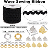 1 Strand Wave Bending Fringe Trim FIND-GF0006-65C-2