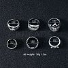 6Pcs 201 Stainless Steel Finger Rings for Men FS-WG288A9-01-2