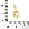 Brass Pave Clear Cubic Zirconia Pendants KK-G554-08F-G-3