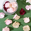 20Pcs 5 Style Silk Artificial Rose Flower Pendants PALLOY-TA00198-5