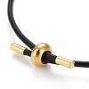 Adjustable PU Leather Cord Slider Bracelets BJEW-F412-05G-C-3