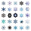 50Pcs Snowflake Paper Stickers DIY-P085-04-5
