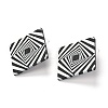 Resin Stud Earrings EJEW-I257-01E-2