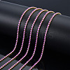 Brass Rhinestone Strass Chains CHC-N017-003B-C09-4