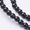 Natural Black Onyx Round Beads Strands GSR3mmC097-2