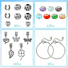 DIY Garden Theme Alloy & Brass European Style Bracelet Making Kits DIY-FS0007-26-2