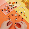 30Pcs 3 Styles Halloween Dyed Synthetic Turquoise & Alloy Pendants FIND-AR0005-28-4
