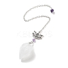 Natural Quartz Crystal Teardrop Dowsing Pendulums G-K338-11P-01-1