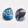 Faceted K9 Glass Rhinestone Charms RGLA-F053-A-001BB-2